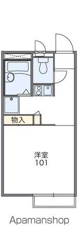 レオパレスWE(1K/1階)の間取り写真