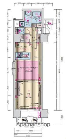 プレサンス丸の内フォート(1LDK/12階)の間取り写真