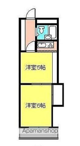 第91杉フラット(2K/3階)の間取り写真