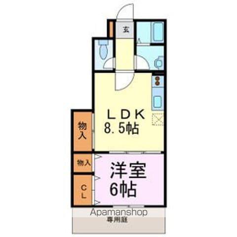 SAKYO21常滑(1LDK/1階)の間取り写真