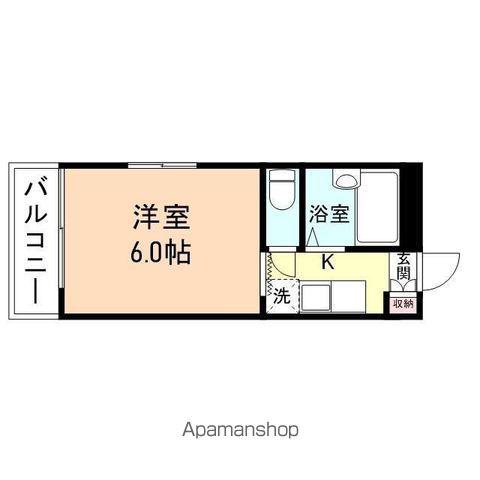 セントライフ(1K/3階)の間取り写真