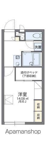 レオパレスホークネスト(1K/2階)の間取り写真