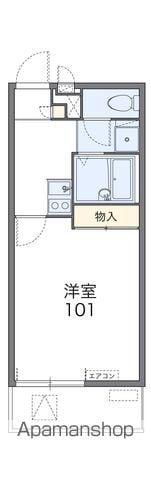 レオパレスグランディールK(1K/3階)の間取り写真