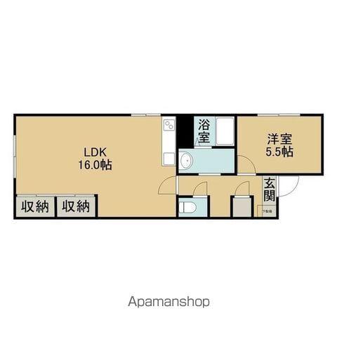 Mクレール(1LDK/1階)の間取り写真