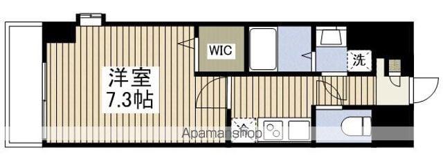 ディークレスト新潟駅南(1K/8階)の間取り写真