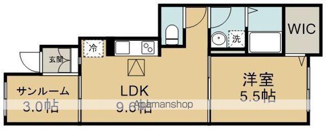 サンクレスト Ⅱ(1LDK/1階)の間取り写真