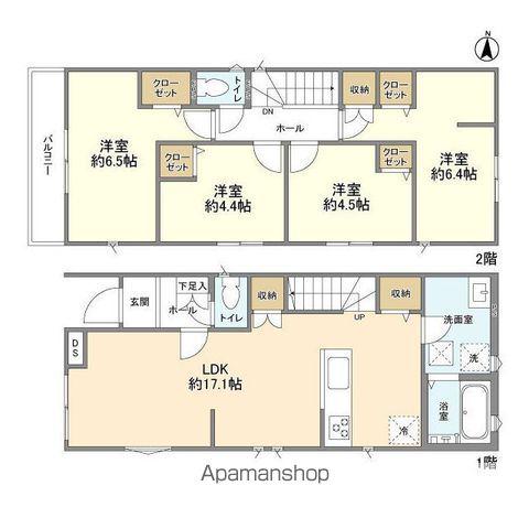 京成電鉄千原線 大森台駅 徒歩15分 2階建 築1年(4LDK)の間取り写真