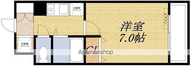 アジュール千里山(1K/1階)の間取り写真