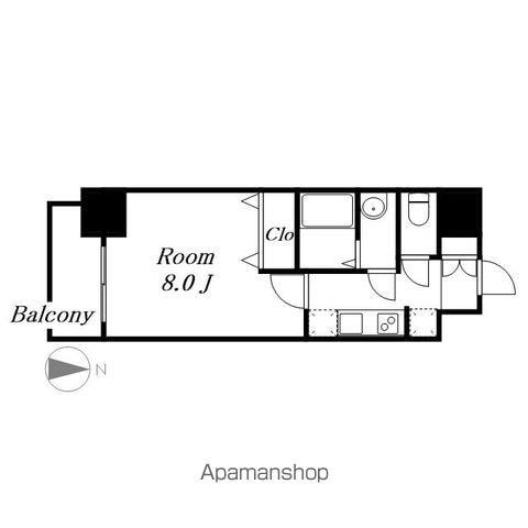 メイクスアート太閤通(1K/9階)の間取り写真