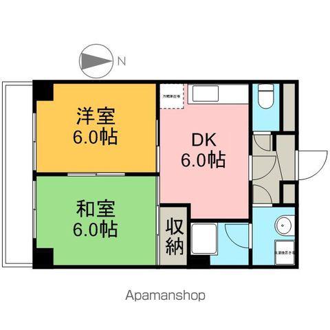 エルグランデ味美(2DK/4階)の間取り写真