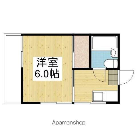 コーポフモトⅠ(1K/2階)の間取り写真