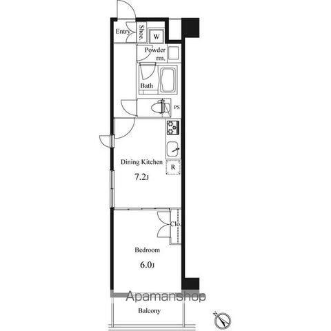 プライマル小石川 2階階 間取り