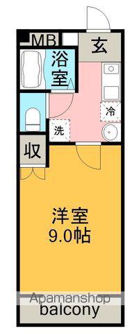 ガーデンハウス(1K/2階)の間取り写真