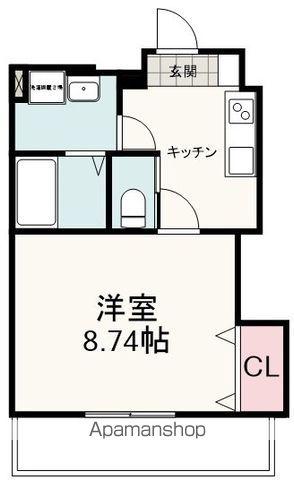 アヴェニール屋形町(1K/5階)の間取り写真