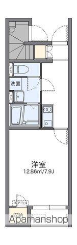 レオネクストアムール天童(1K/1階)の間取り写真