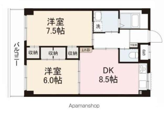 サクラーレ協拓(2DK/3階)の間取り写真