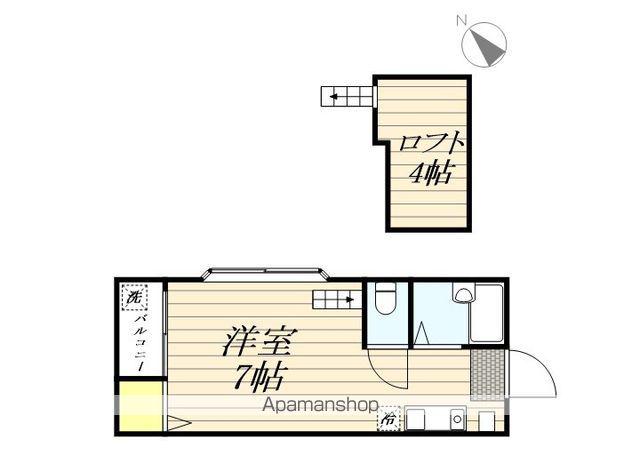 コレソン箱崎(ワンルーム/2階)の間取り写真