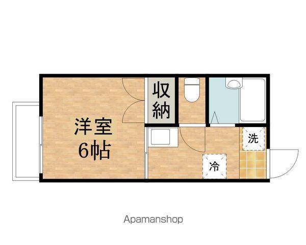 サイレントドミール(1K/1階)の間取り写真