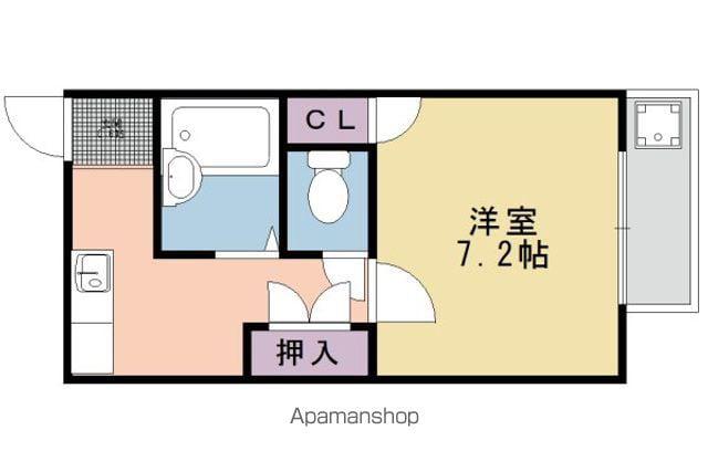 エクセレント日ノ岡(1K/2階)の間取り写真
