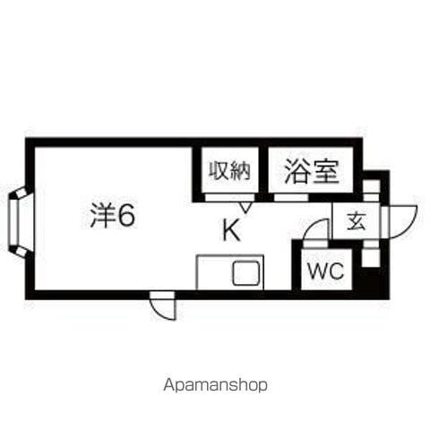 ARSリラハイツ(1K/3階)の間取り写真