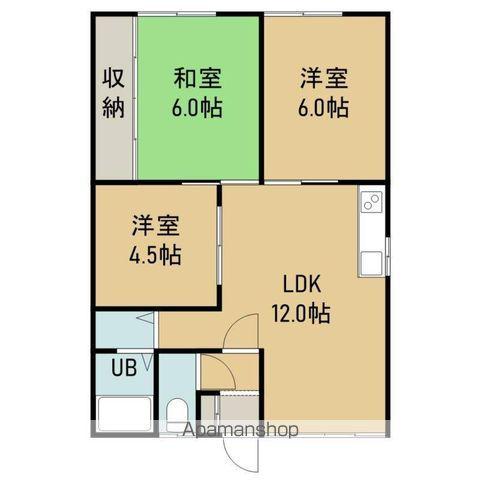 シャトークイーン(3LDK/2階)の間取り写真