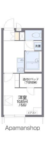 レオパレスRTフォーブル(1K/1階)の間取り写真
