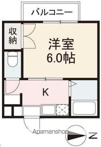 ピューアーハイツ(1K/1階)の間取り写真