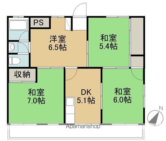さくらテラス(4DK/3階)の間取り写真