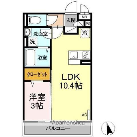 ディアフォルム幸町 2階階 間取り