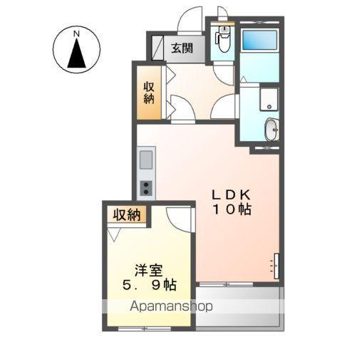 グランデ エスポワール(1LDK/1階)の間取り写真