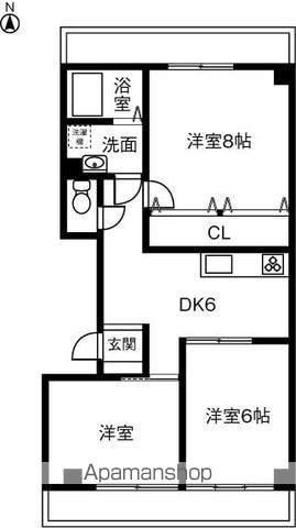 メゾン・サーブル(3DK/4階)の間取り写真