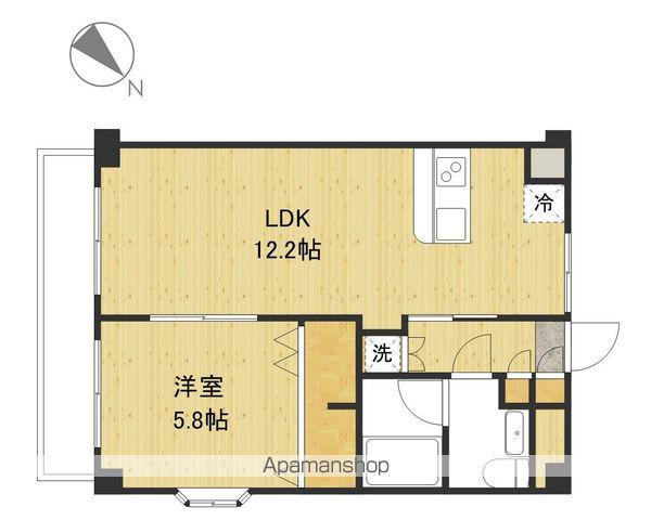 パレスファンテーヌ(1LDK/2階)の間取り写真