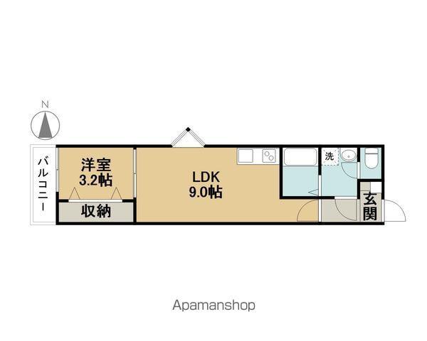 LE COCON 甚目寺Ⅲ(1LDK/2階)の間取り写真