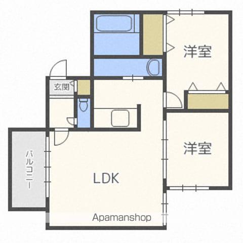 LOGEMENTS厚別中央(2LDK/3階)の間取り写真
