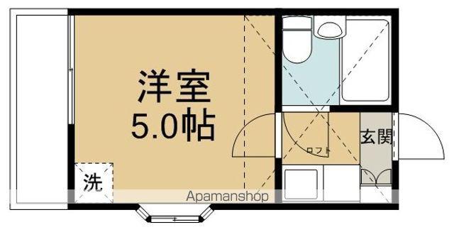リコリスA(1K/2階)の間取り写真