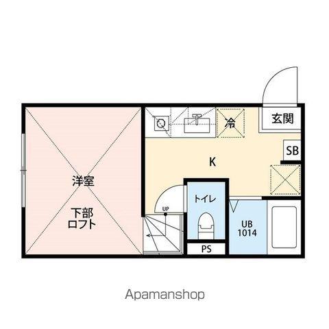 グランパティオ3(ワンルーム/1階)の間取り写真