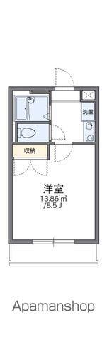 レオパレス柏原(1K/2階)の間取り写真