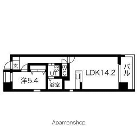 THE BRICKS(1LDK/4階)の間取り写真