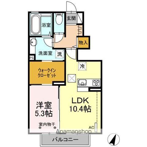 令和BELL(1LDK/1階)の間取り写真