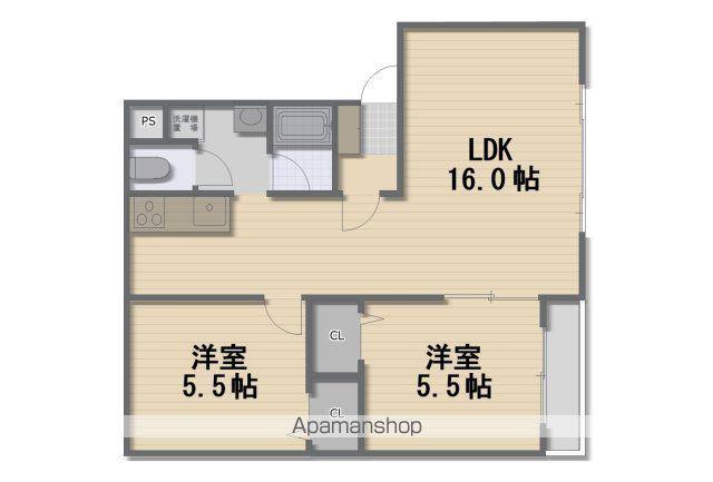 フレシア(2LDK/1階)の間取り写真