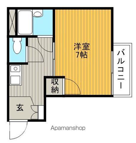リヴェール豊中(1K/3階)の間取り写真