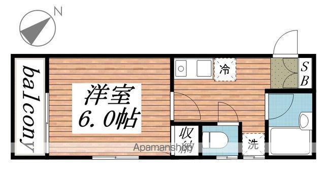 グレースコーポ(1K/2階)の間取り写真