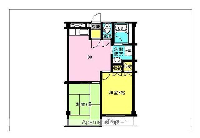 櫻コートエレガンス(2LDK/2階)の間取り写真