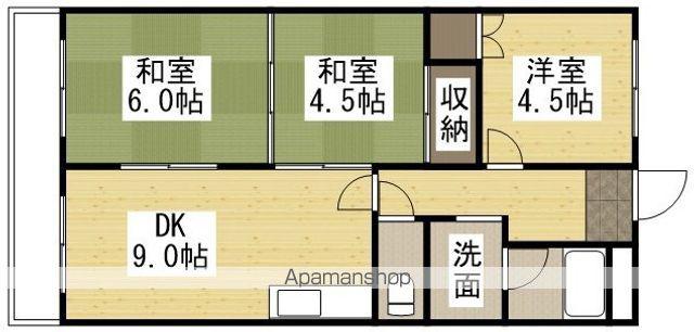 シティハイツ清水(3DK/3階)の間取り写真