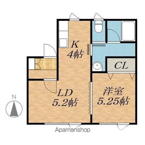 鄕橋マンションⅡ(1LDK/1階)の間取り写真