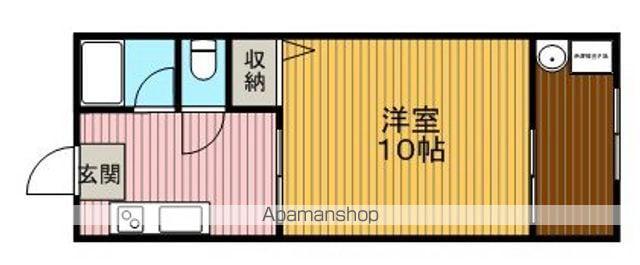 コンフォートⅢ(1K/1階)の間取り写真