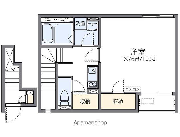 レオネクストヤマキⅡ(1K/2階)の間取り写真