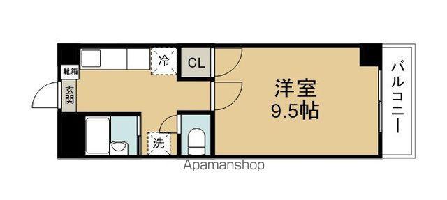 天然館ビルⅠ(1K/2階)の間取り写真