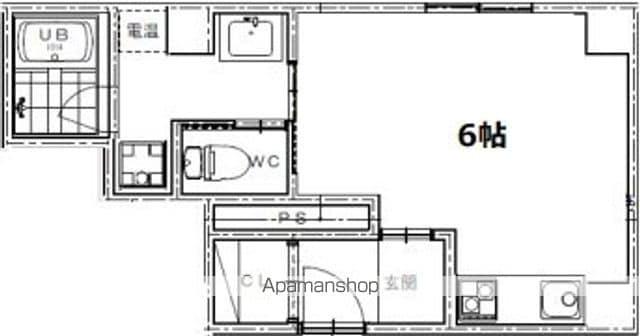 ソフィア・グランアート(ワンルーム/2階)の間取り写真