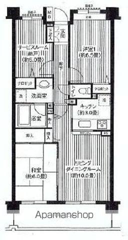 KS桜川 2階階 間取り